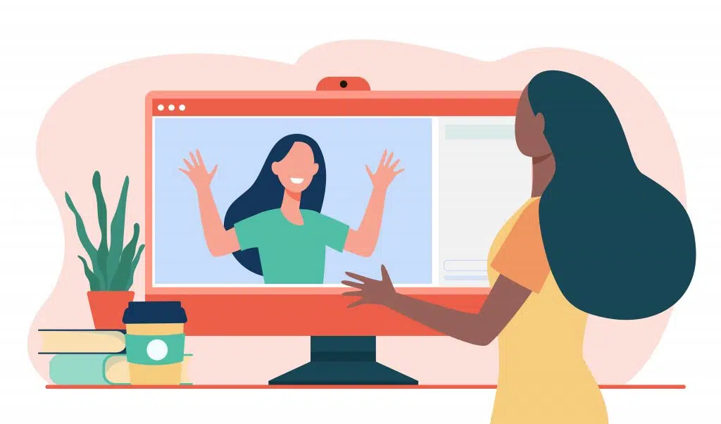 Work from home with children course student